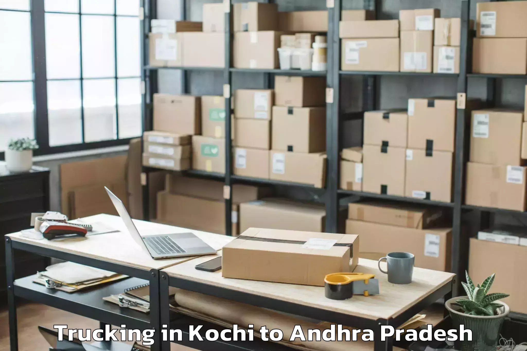 Easy Kochi to Pullampeta Trucking Booking